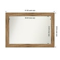 thumbnail image 1 of Amanti Art Custom Wall and Bathroom Mirror (29.5 x 41.5 in.), Owl Brown Frame, 1 of 7
