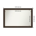 thumbnail image 1 of Amanti Art Custom Wall and Bathroom Mirror (29.5 x 44.5 in.), Lara Bronze Frame, 1 of 7