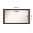 thumbnail image 1 of Amanti Art Custom Wall and Bathroom Mirror (29.5 x 51.5 in.), Rustic Pine Brown Frame, 1 of 7