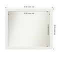 thumbnail image 1 of Amanti Art Custom Wall and Bathroom Mirror (30.5 x 35.5 in.), Vanity White Narrow Frame, 1 of 7