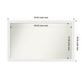 thumbnail image 1 of Amanti Art Custom Wall and Bathroom Mirror (30.5 x 49.5 in.), Vanity White Narrow Frame, 1 of 7