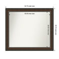 thumbnail image 1 of Amanti Art Custom Wall and Bathroom Mirror (30.75 x 34.75 in.), Cyprus Walnut Frame, 1 of 7