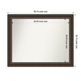 thumbnail image 1 of Amanti Art Custom Wall and Bathroom Mirror (30.75 x 38.75 in.), Cyprus Walnut Frame, 1 of 7