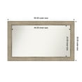 thumbnail image 1 of Amanti Art Custom Wall and Bathroom Mirror (30 x 50 in.), Trellis Silver Frame, 1 of 7