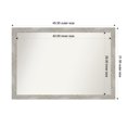 thumbnail image 1 of Amanti Art Custom Wall and Bathroom Mirror (31.5 x 45.5 in.), Dove Greywash Narrow Frame, 1 of 6