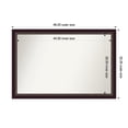 thumbnail image 1 of Amanti Art Custom Wall and Bathroom Mirror (32.25 x 48.25 in.), Signore Bronze Frame, 1 of 6