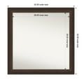 thumbnail image 1 of Amanti Art Custom Wall and Bathroom Mirror (32.5 x 32.5 in.), Lara Bronze Frame, 1 of 7