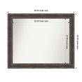 thumbnail image 1 of Amanti Art Custom Wall and Bathroom Mirror (32.5 x 39.5 in.), Rustic Pine Brown Frame, 1 of 7