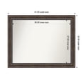 thumbnail image 1 of Amanti Art Custom Wall and Bathroom Mirror (32.5 x 41.5 in.), Rustic Pine Brown Frame, 1 of 7