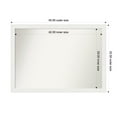 thumbnail image 1 of Amanti Art Custom Wall and Bathroom Mirror (32.5 x 45.5 in.), Vanity White Narrow Frame, 1 of 6