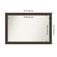 thumbnail image 1 of Amanti Art Custom Wall and Bathroom Mirror (32.75 x 48.75 in.), Cyprus Walnut Frame, 1 of 7