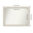 thumbnail image 1 of Amanti Art Custom Wall and Bathroom Mirror (33.25 x 45.25 in.), Alexandria White Wash Frame, 1 of 7