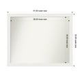 thumbnail image 1 of Amanti Art Custom Wall and Bathroom Mirror (33.5 x 41.5 in.), Vanity White Narrow Frame, 1 of 7