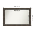 thumbnail image 1 of Amanti Art Custom Wall and Bathroom Mirror (33.5 x 51.5 in.), Rustic Pine Brown Frame, 1 of 7