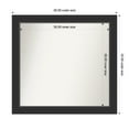 thumbnail image 1 of Amanti Art Custom Wall and Bathroom Mirror (33 x 35 in.), Corvino Black Frame, 1 of 7