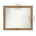 thumbnail image 1 of Amanti Art Custom Wall and Bathroom Mirror (34.5 x 41.5 in.), Owl Brown Frame, 1 of 7