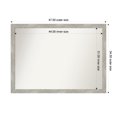thumbnail image 1 of Amanti Art Custom Wall and Bathroom Mirror (34.5 x 47.5 in.), Dove Greywash Narrow Frame, 1 of 7