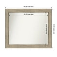 thumbnail image 1 of Amanti Art Custom Wall and Bathroom Mirror (34 x 40 in.), Trellis Silver Frame, 1 of 7