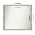 thumbnail image 1 of Amanti Art Custom Wall and Bathroom Mirror (35.5 x 39.5 in.), Dove Greywash Narrow Frame, 1 of 7