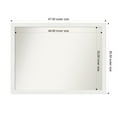 thumbnail image 1 of Amanti Art Custom Wall and Bathroom Mirror (35.5 x 47.5 in.), Vanity White Narrow Frame, 1 of 7