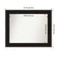 thumbnail image 1 of Amanti Art Custom Wall and Bathroom Mirror (36.75 x 45.75 in.), Mezzanine Espresso Frame, 1 of 7