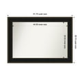 thumbnail image 1 of Amanti Art Custom Wall and Bathroom Mirror (36.75 x 51.75 in.), Mezzanine Espresso Frame, 1 of 7