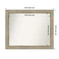 thumbnail image 1 of Amanti Art Custom Wall and Bathroom Mirror (36 x 44 in.), Trellis Silver Frame, 1 of 7