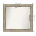 thumbnail image 1 of Amanti Art Custom Wall and Bathroom Mirror (37 x 40 in.), Trellis Silver Frame, 1 of 7