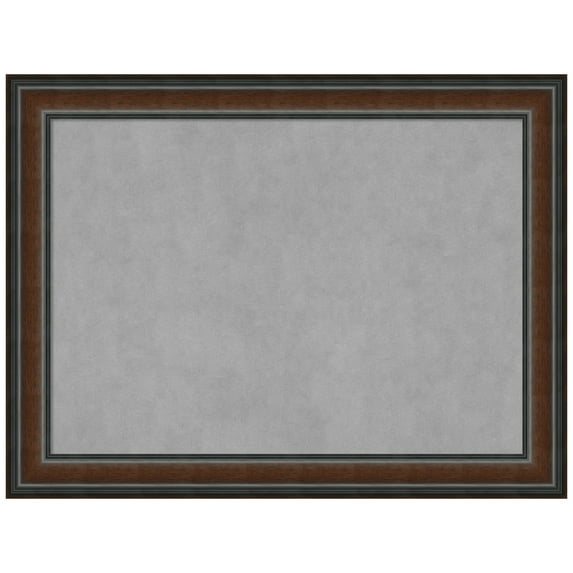 Amanti Art Cyprus Walnut Framed Magnetic Board 33 x 25 in.