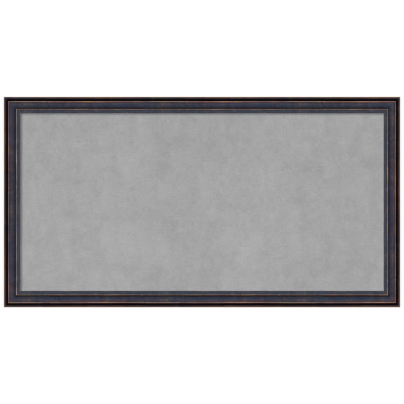 Amanti Art Dark Bronze Scoop Framed Magnetic Board 26 x 14 in.