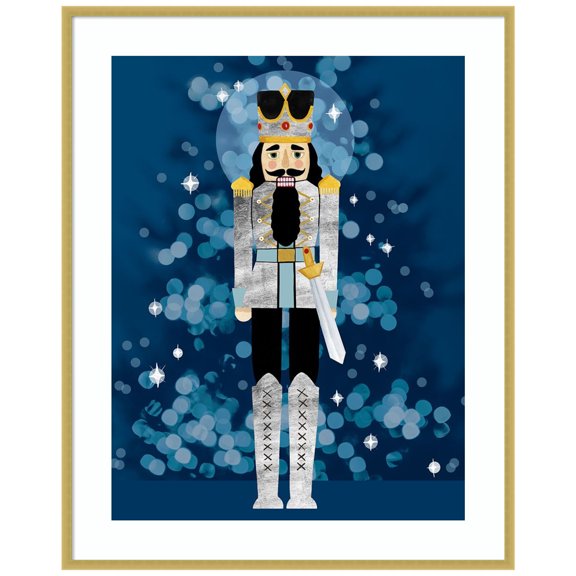 Amanti Art Disco Nutcracker I Wood Framed Wall Art Print