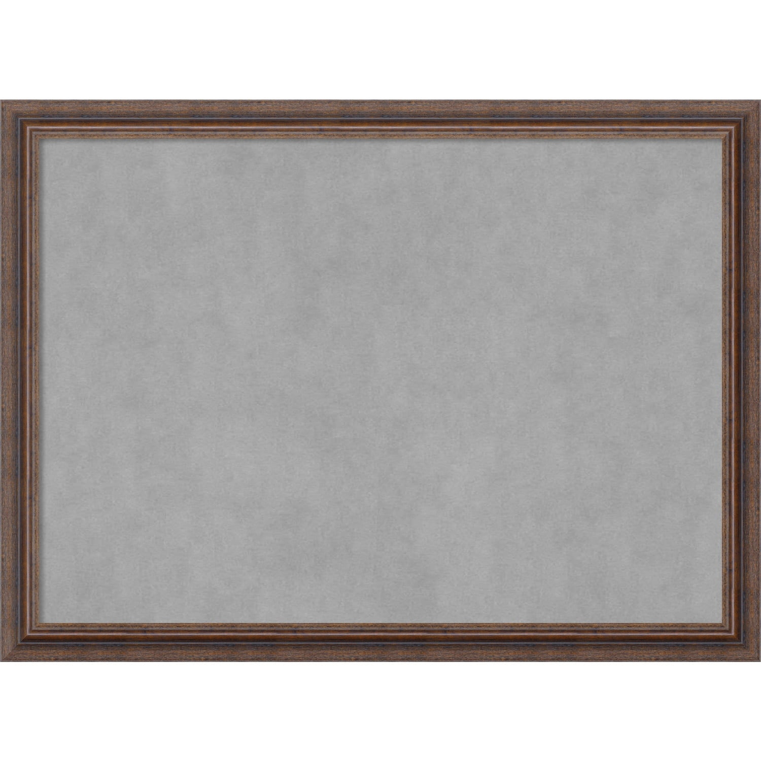 Distressed Rustic Brown Wood Framed Magnetic Board 30 x 22 in