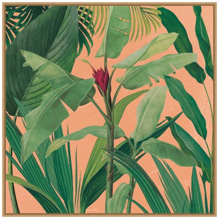 Amanti Art Dramatic Tropical I Boho Framed Canvas Wall Art Print