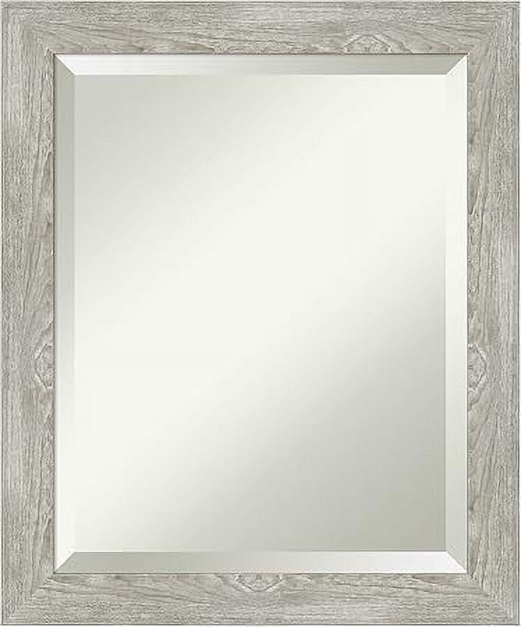 Dove Graywash Narrow Framed Rectangular Bathroom Mirror