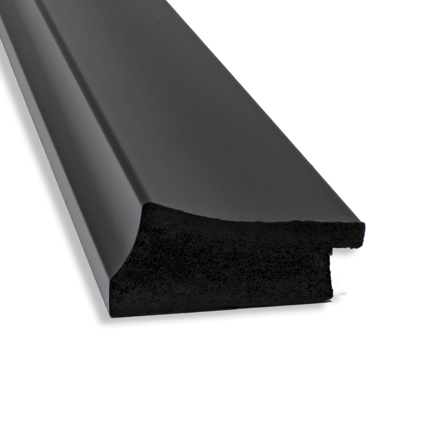 Grand Black Satin Full Length Rectangular Mirror
