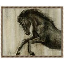 Amanti Art Dynamic Stallion II Framed Canvas Wall Art Print