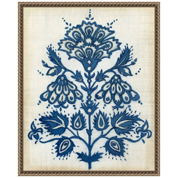 Amanti Art Eastern Indigo I Framed Canvas Wall Art Print