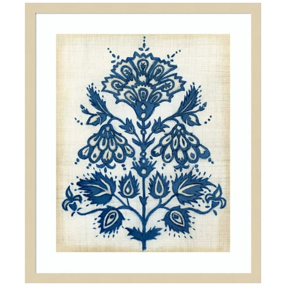 Amanti Art Eastern Indigo I Wood Framed Wall Art Print