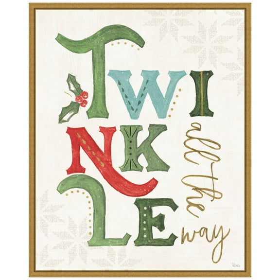 Amanti Art Elegant Holiday VII Framed Canvas Wall Art Print