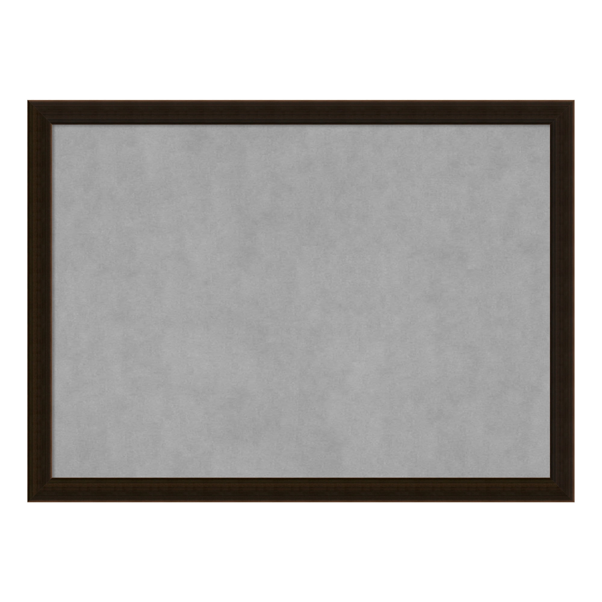 Espresso Brown Wood and Steel Framed Magnetic Board 30 x 22 in.