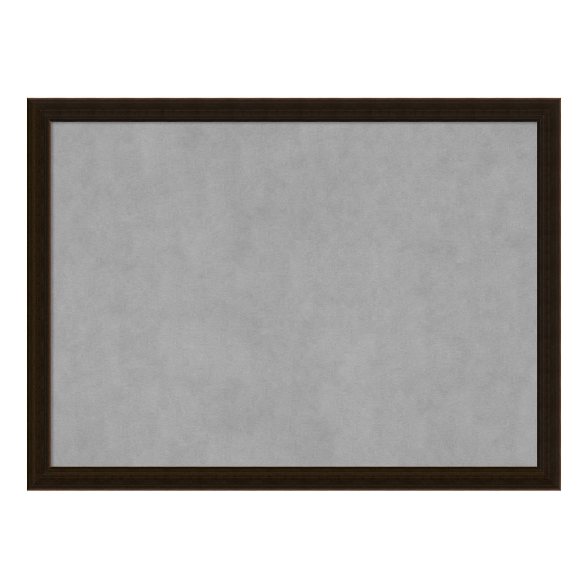 Espresso Brown Wood and Steel Framed Magnetic Board 30 x 22 in.