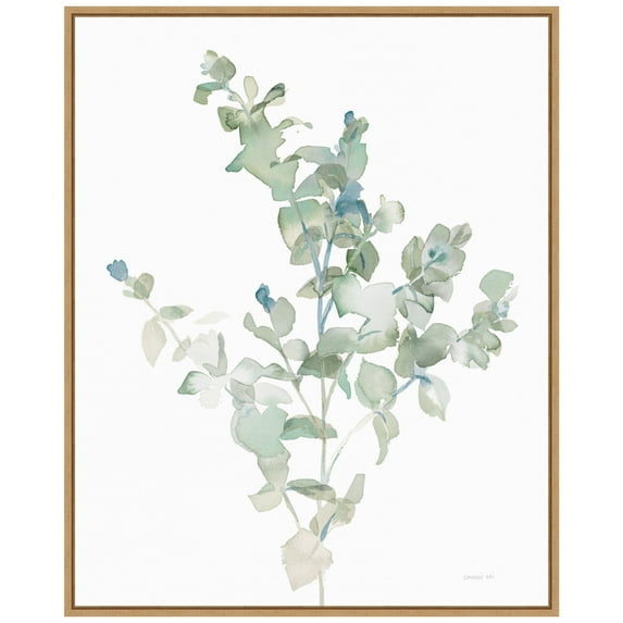 Amanti Art Eucalyptus II Cool Framed Canvas Wall Art Print