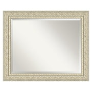 Amanti Art Fair Baroque Rectangular Beveled Bathroom Vanity Mirror