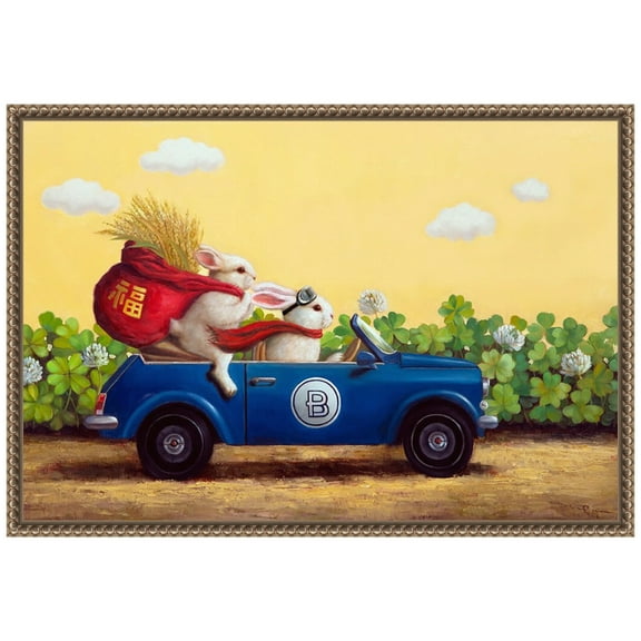 Amanti Art Family Drive Framed Canvas Wall Art Print