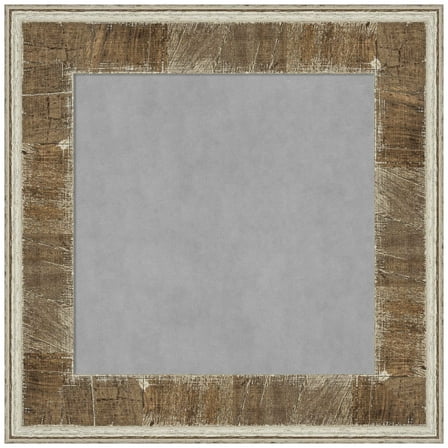 Amanti Art Farmhouse Brown Narrow Framed Magnetic Board 17 x 17 in.