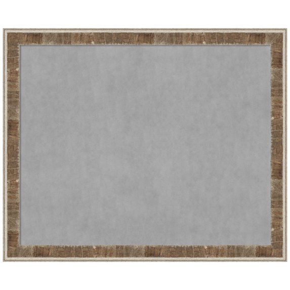 Amanti Art Farmhouse Brown Narrow Framed Magnetic Board 45 x 37 in.