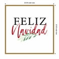 thumbnail image 1 of Amanti Art Feliz Navidad Script Framed Canvas Wall Art Print - Gold/Brass, 1 of 3