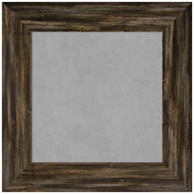 Amanti Art Fencepost Brown Narrow Framed Magnetic Board 17 x 17 in.