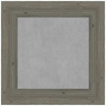 Amanti Art Fencepost Grey Narrow Framed Magnetic Board 17 x 17 in.