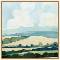Amanti Art Fieldscape II Framed Canvas Wall Art Print